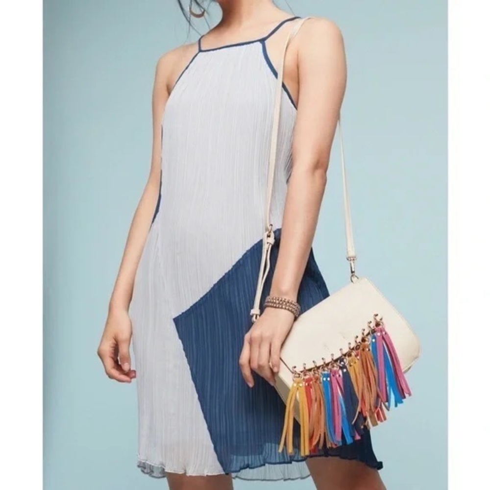 Anthropologie Sunday in Brooklyn Geo Print Pleated Dress